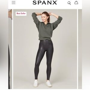 Spanx Faux Leather Leggings (New w/ tags)